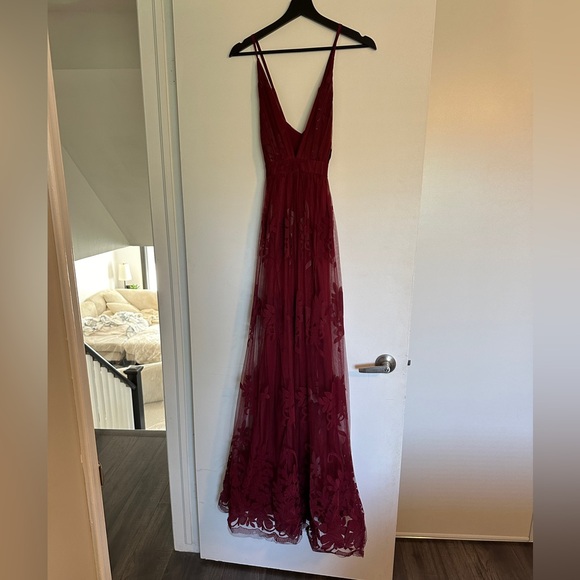 Maxi Red Formal Dress - Picture 1 of 5